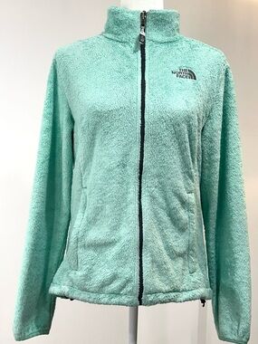 The North Face Fleece Jacket Mint Green Full Zip Women’s Medium Zip Up